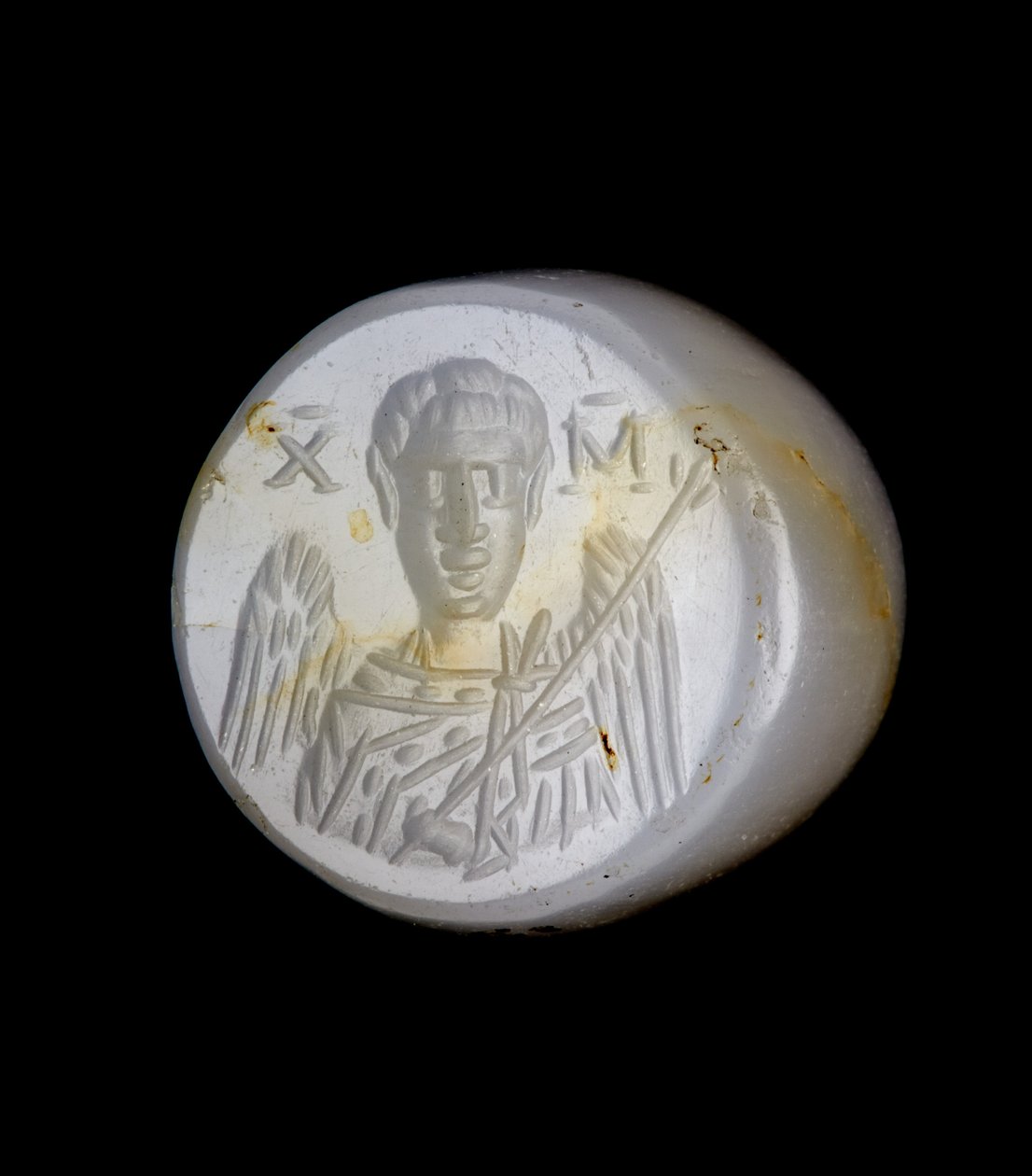 Byste av erkeengelen Michael (kalsedon) av Byzantine