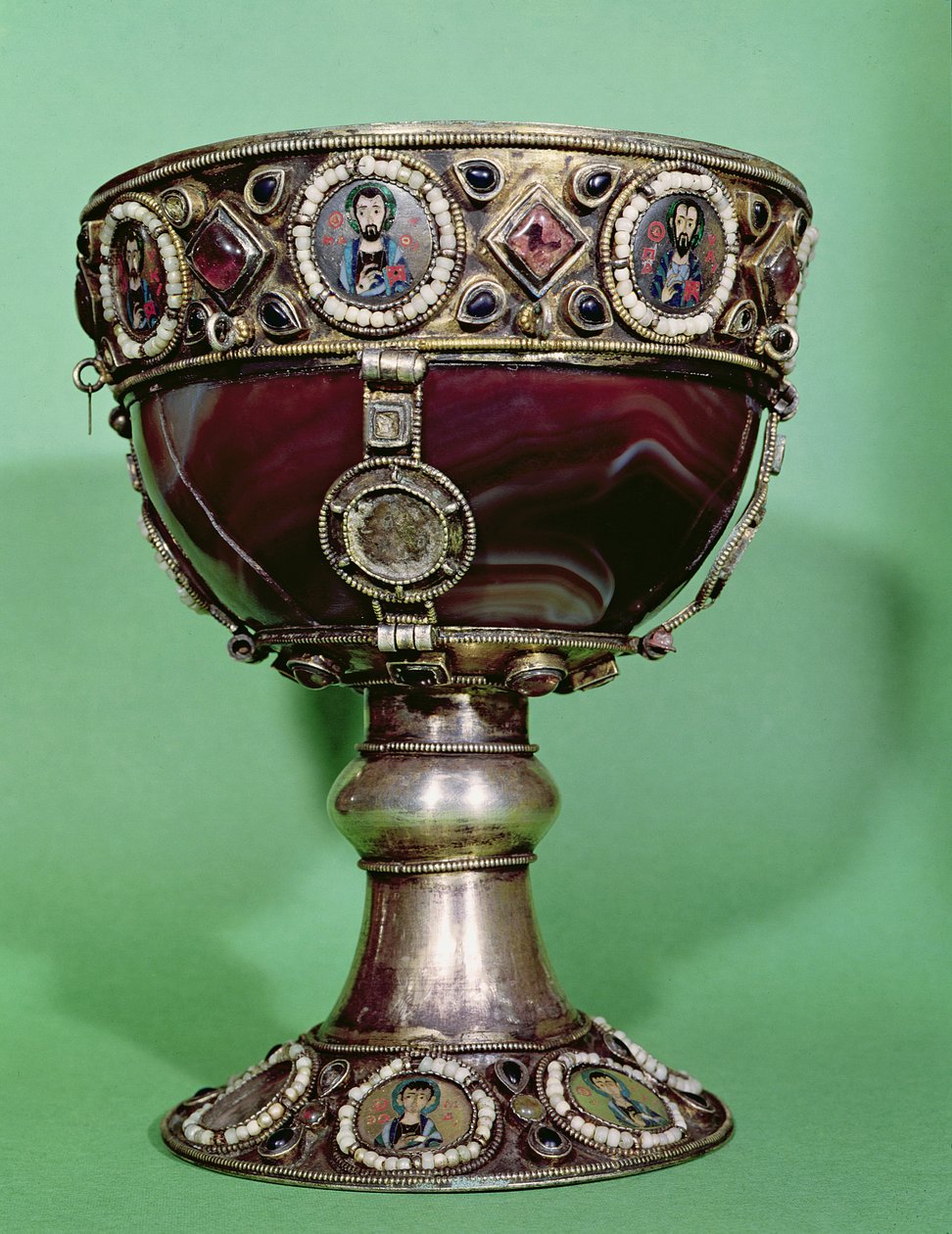 Kalk (kvarts, emalje og forgylt sølv) av Byzantine
