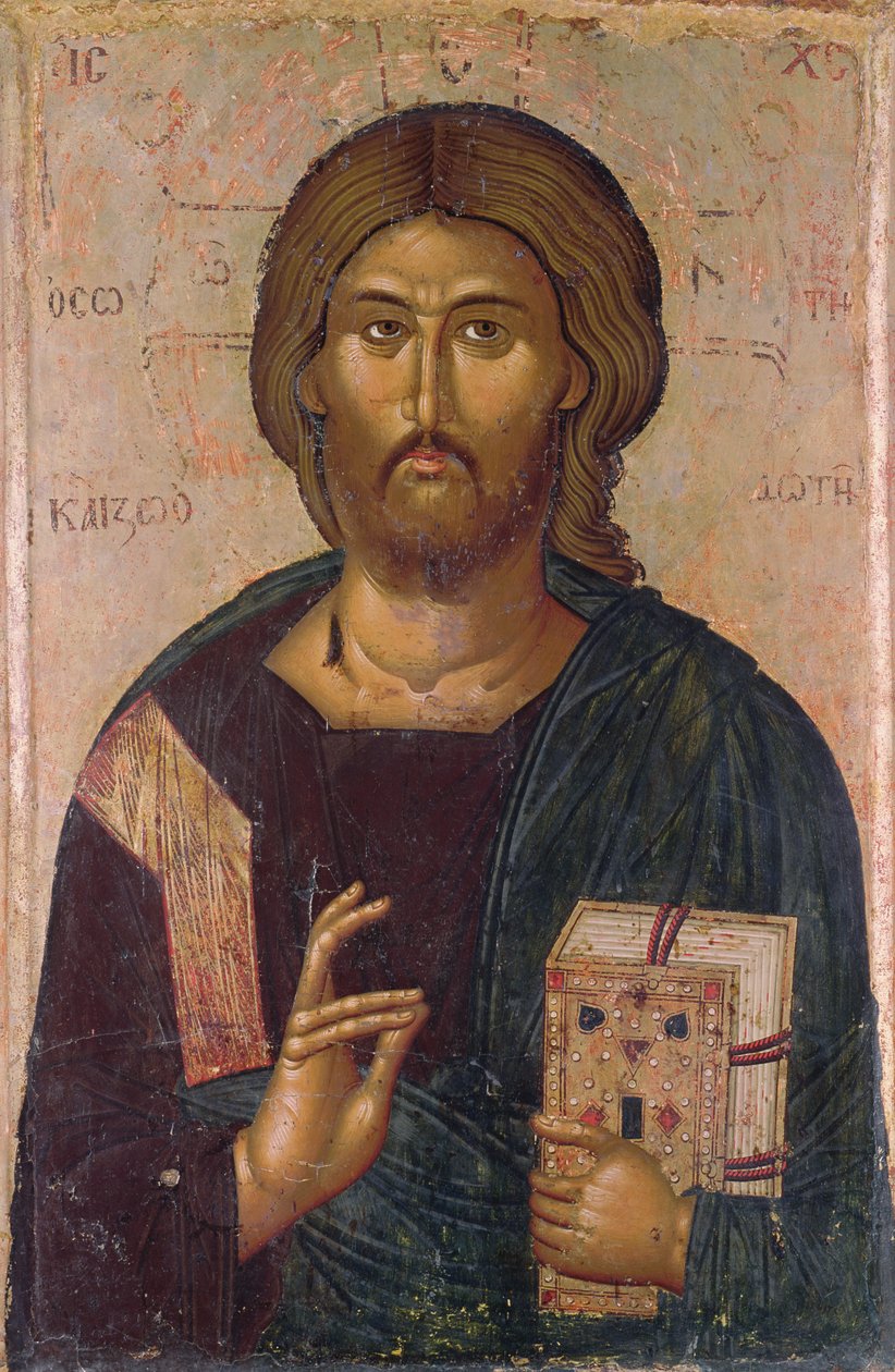 Kristus forløseren, Livets Kilde, ca. 1393-94 (tempera på panel) av Byzantine