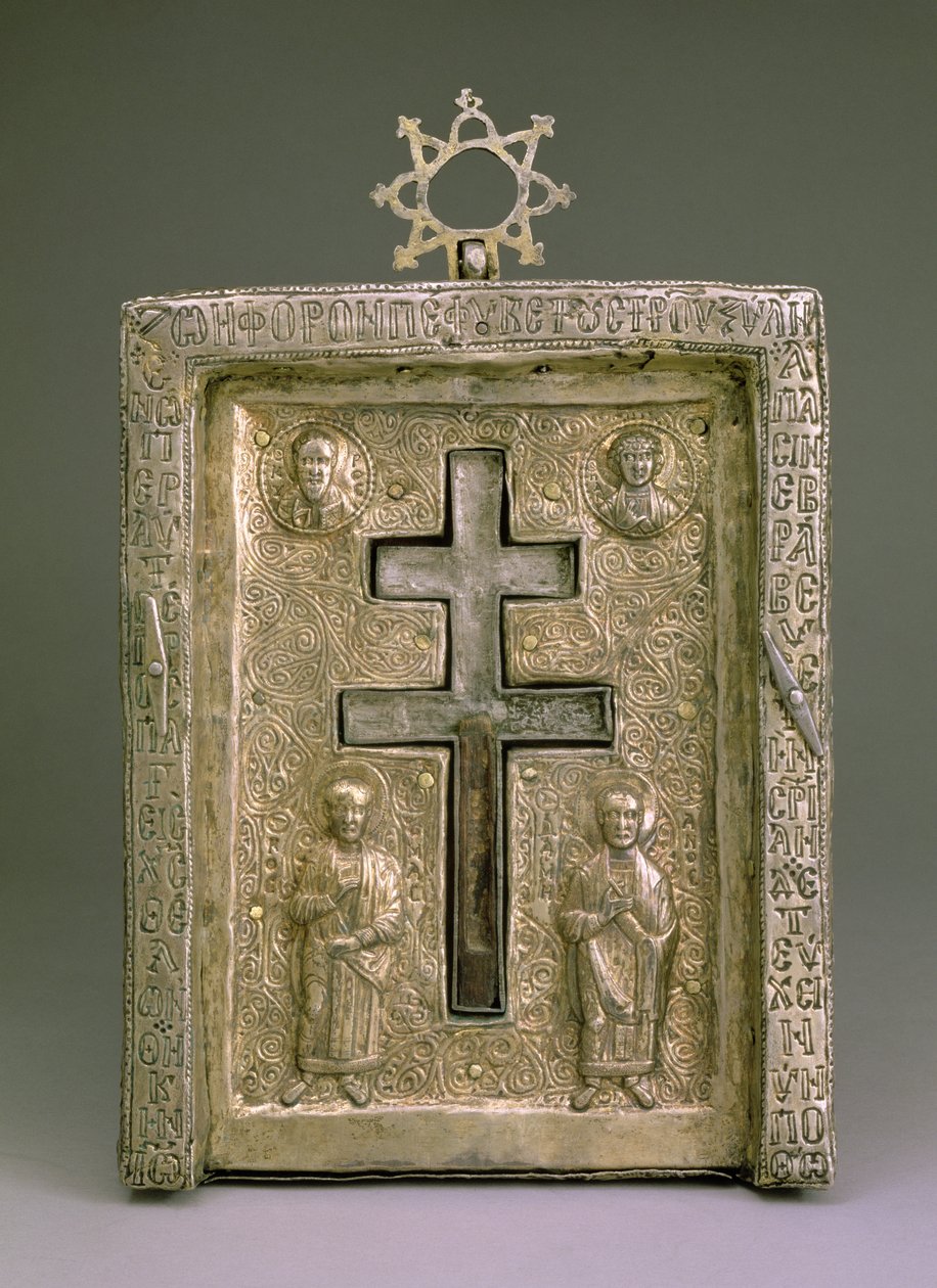 Staurothek (sølv) av Byzantine