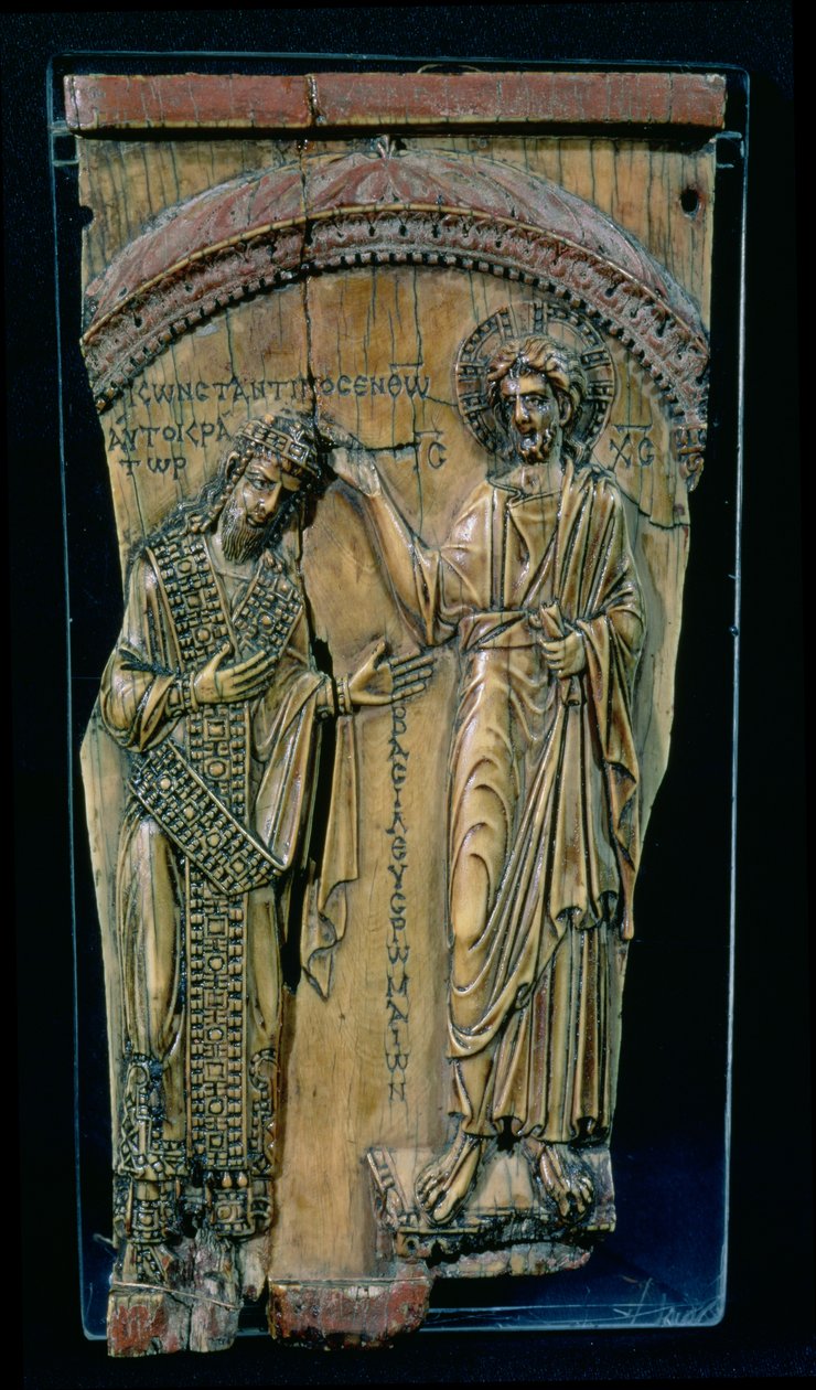 Kristus kronet keiseren Konstantin VII av Byzantine Byzantine