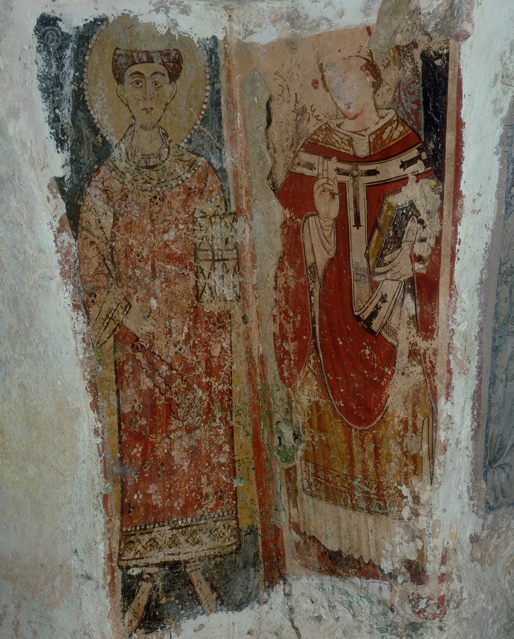 En diakonhelgen og en biskopshelgen av Byzantine School