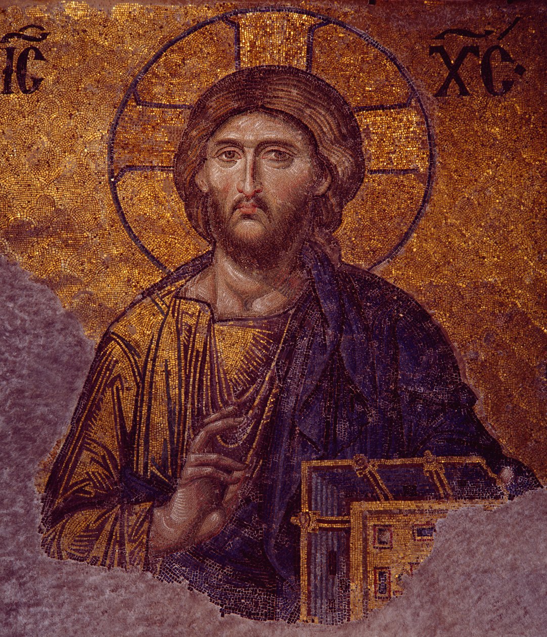 Deesis Kristus i Hagia Sophia (mosaikk) av Byzantine