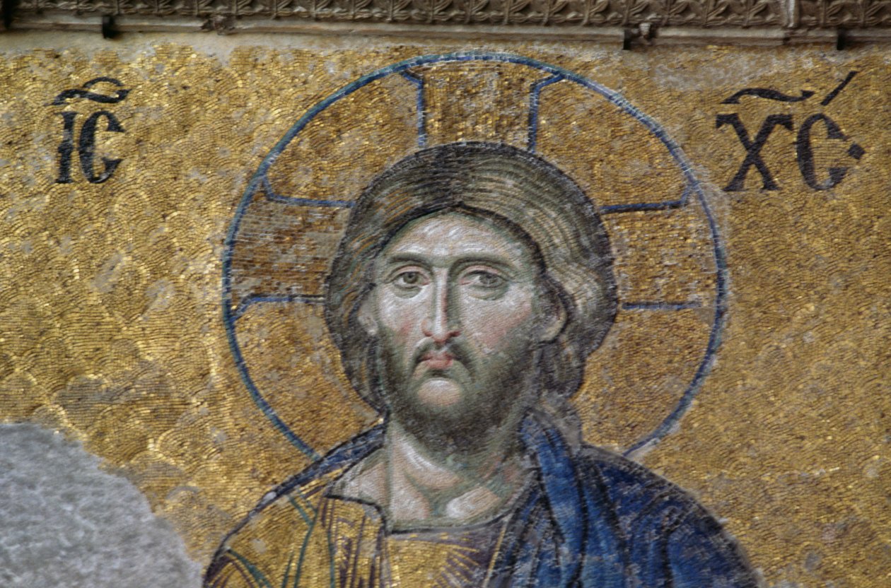 Deesis Kristus i Hagia Sophia (mosaikk) av Byzantine