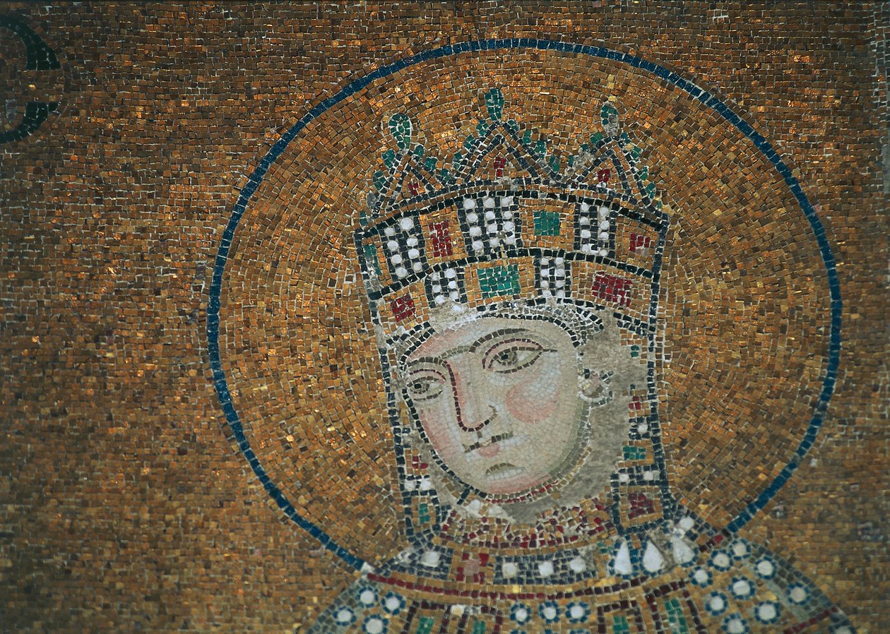 Keiserinne Zoe i Hagia Sophia (mosaikk) av Byzantine