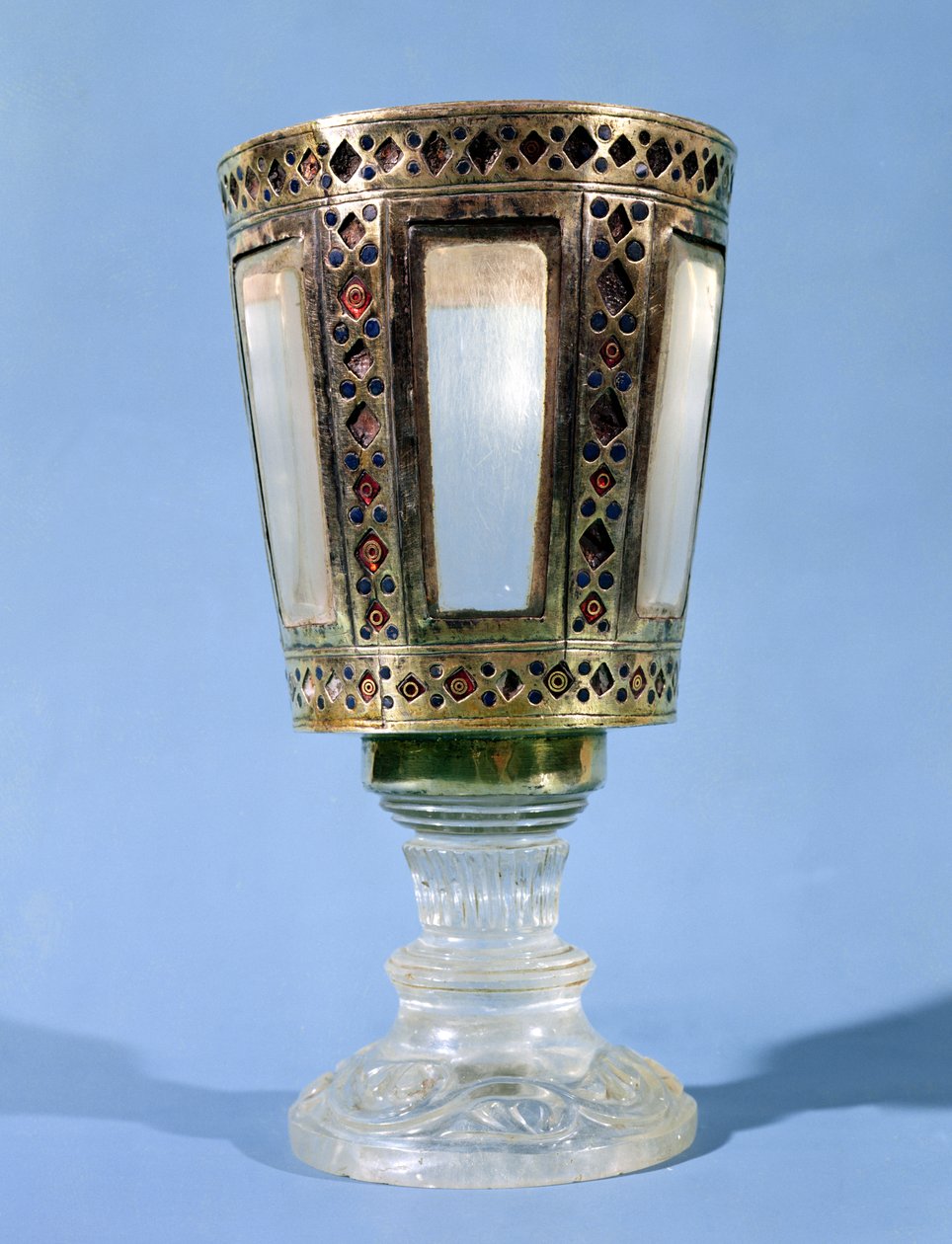 Sekskantet kopp, skatt fra Basilica di San Marco (sølv og bergkrystall) av Byzantine