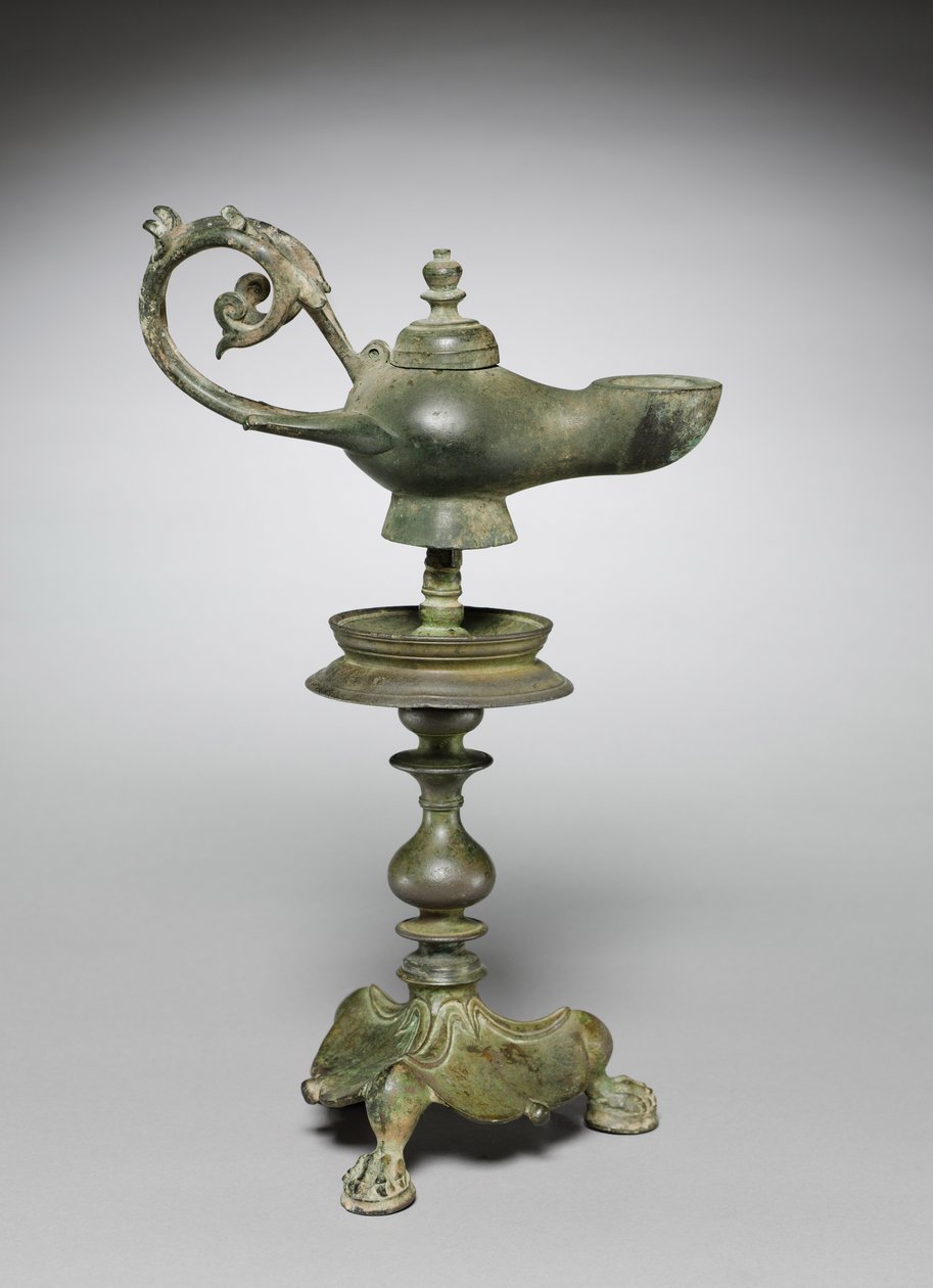 Lampe og stativ, 400s av Byzantine