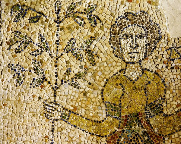 Representasjon av Eva og Kunnskapens tre, 1213 (mosaikk) av Byzantine