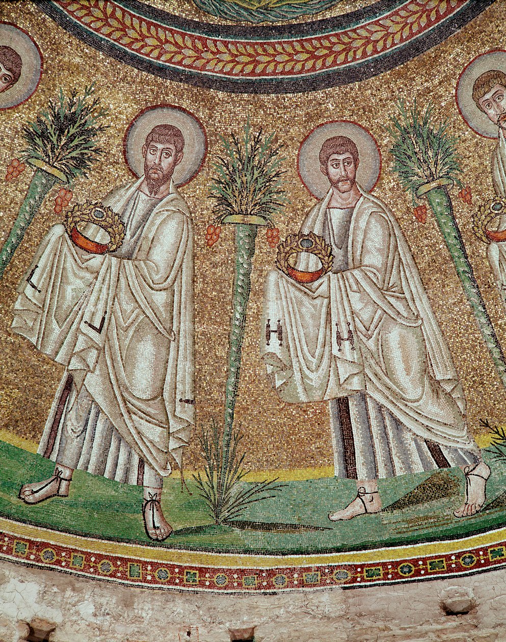 To apostler (detalj av mosaikk, 500-tallet) av Byzantine