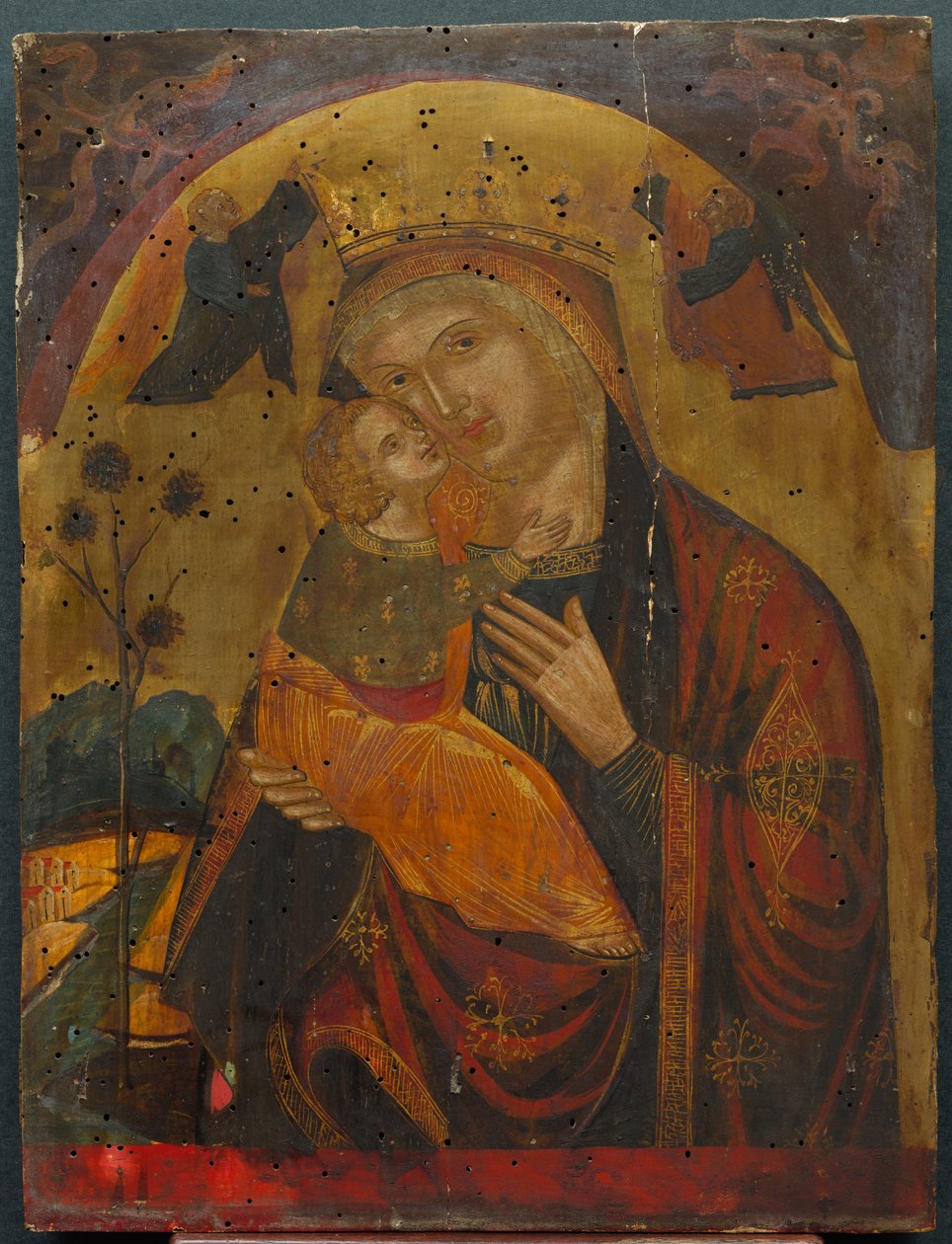 Jomfru og barn av Byzantine