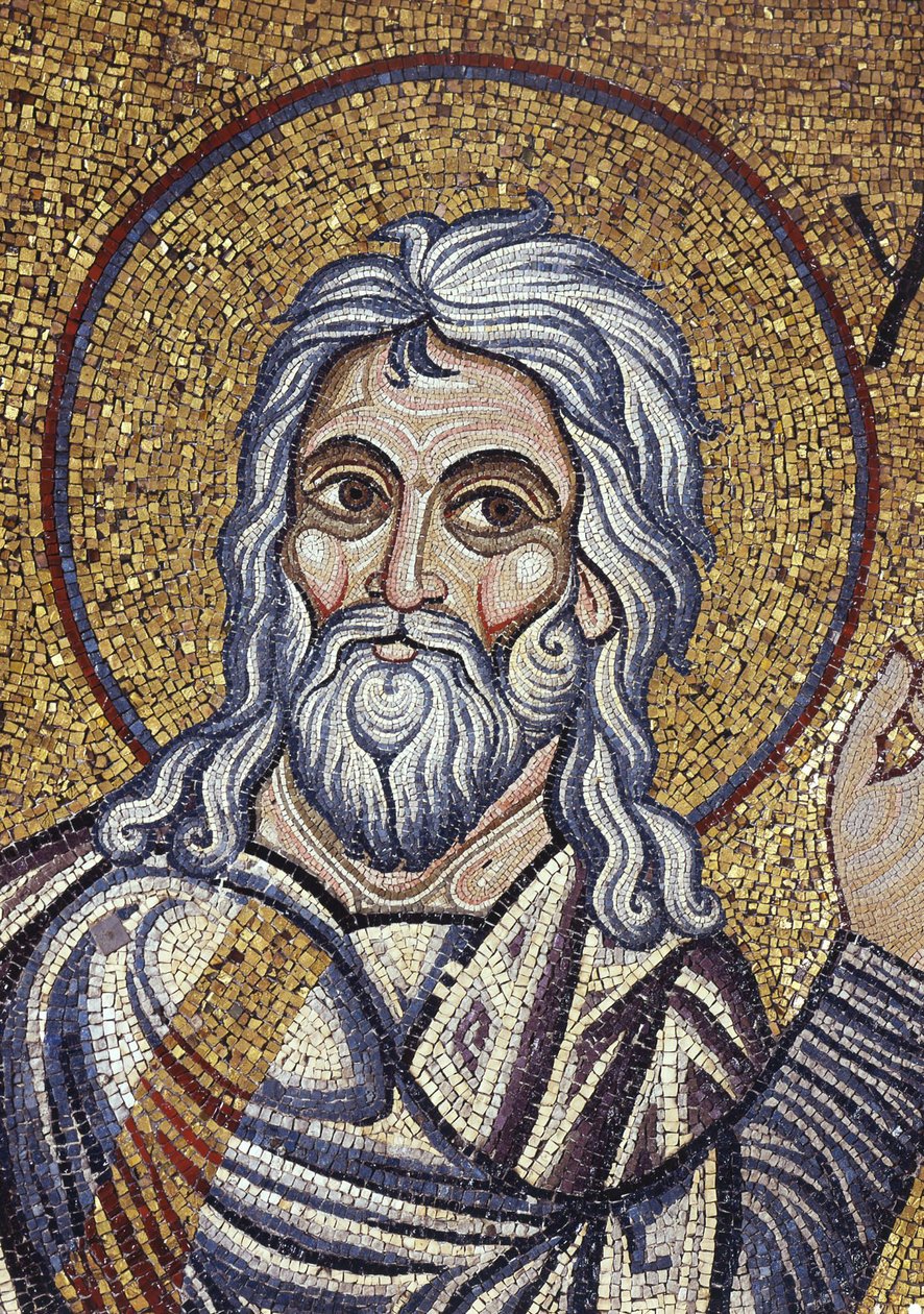 Profeten Jesaja Detalj av interiørmosaikk i St. Marks-basilikaen, 1100-tallet av Byzantine Byzantine