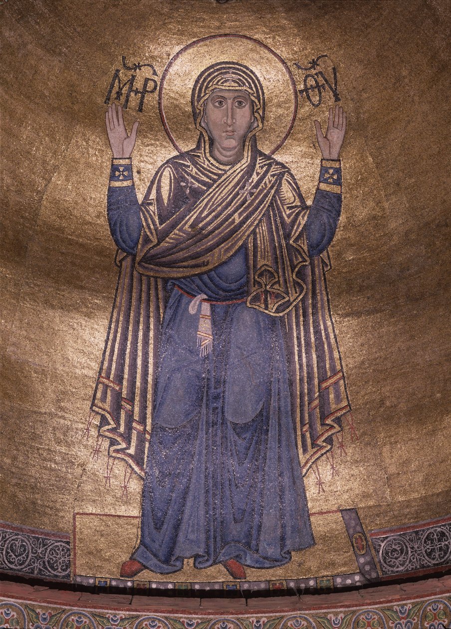 The Virgin Orans, ca. 1037 av Byzantine Byzantine