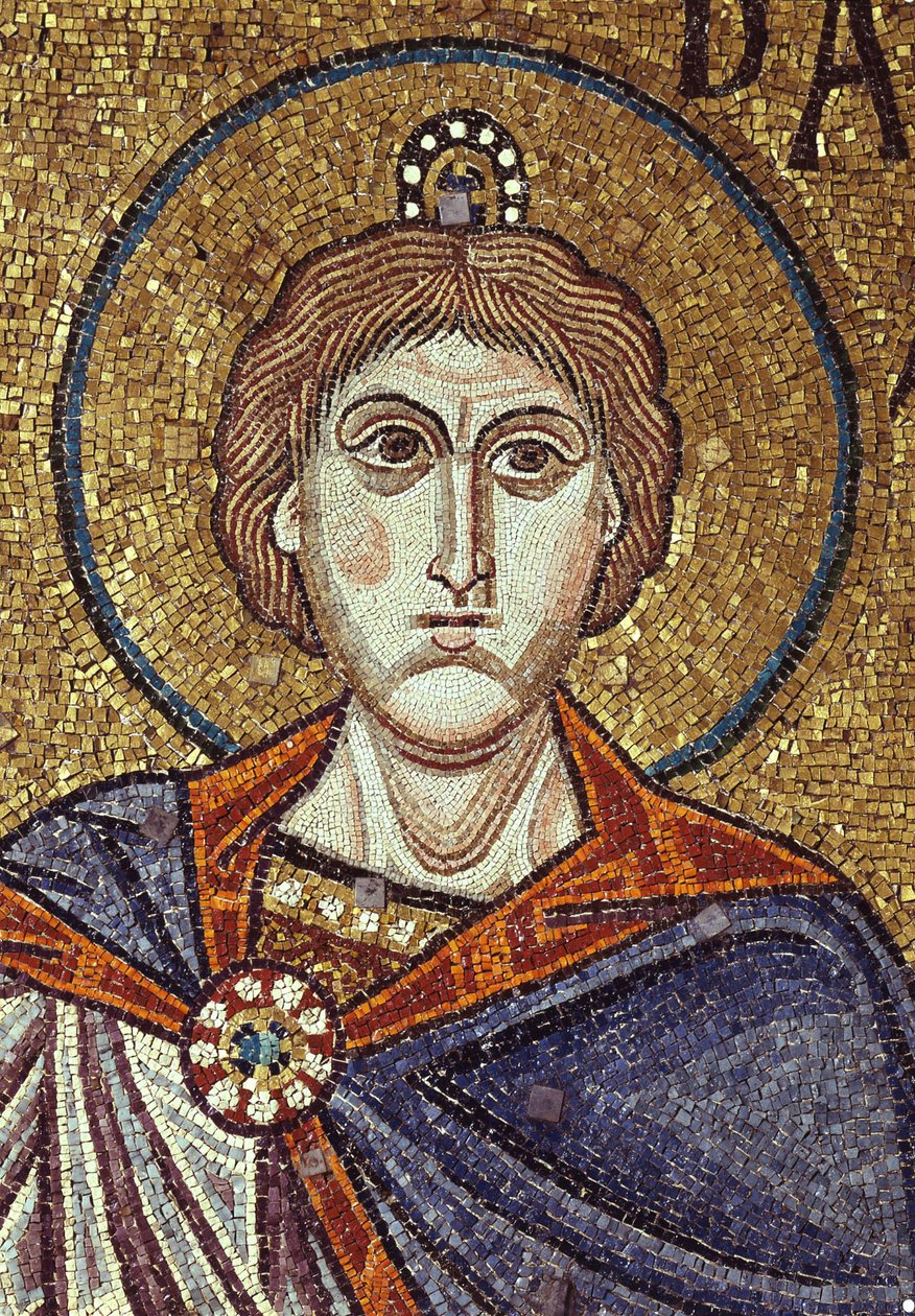 Profeten Daniel Detalj av interiørmosaikker i St. Marks-basilikaen, 1100-tallet av Byzantine Byzantine