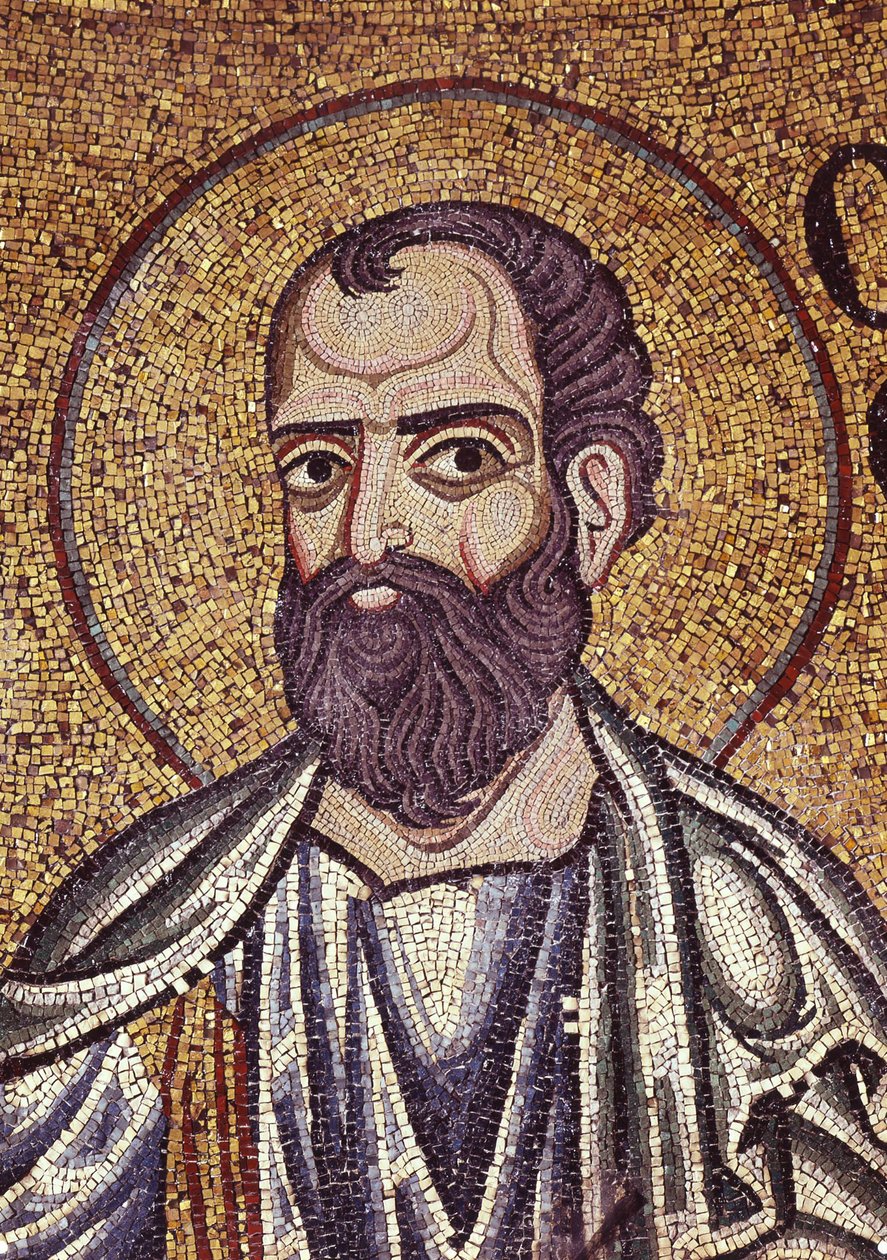Profeten Malakis detalj av interiørmosaikker i St. Marks-basilikaen, 1100-tallet av Byzantine Byzantine