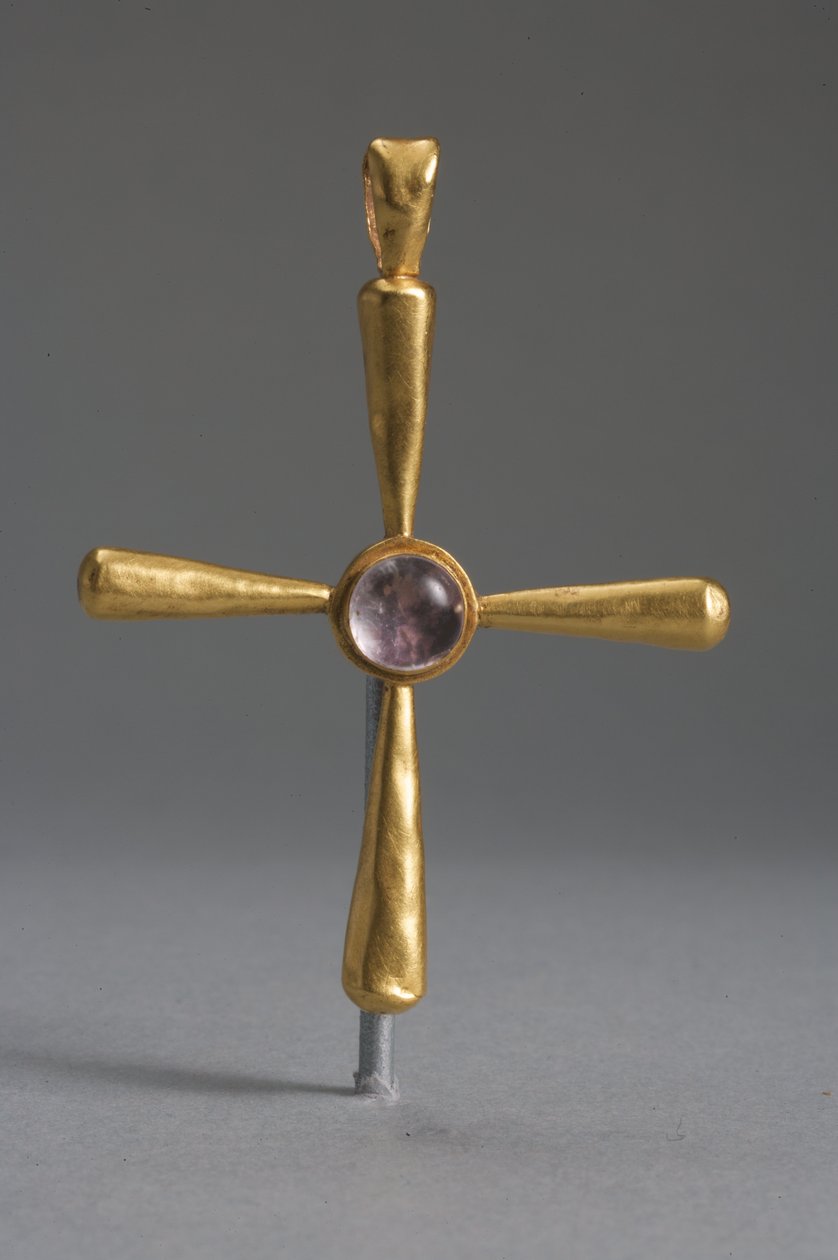 Kors (gull og ametyst) av Byzantine School