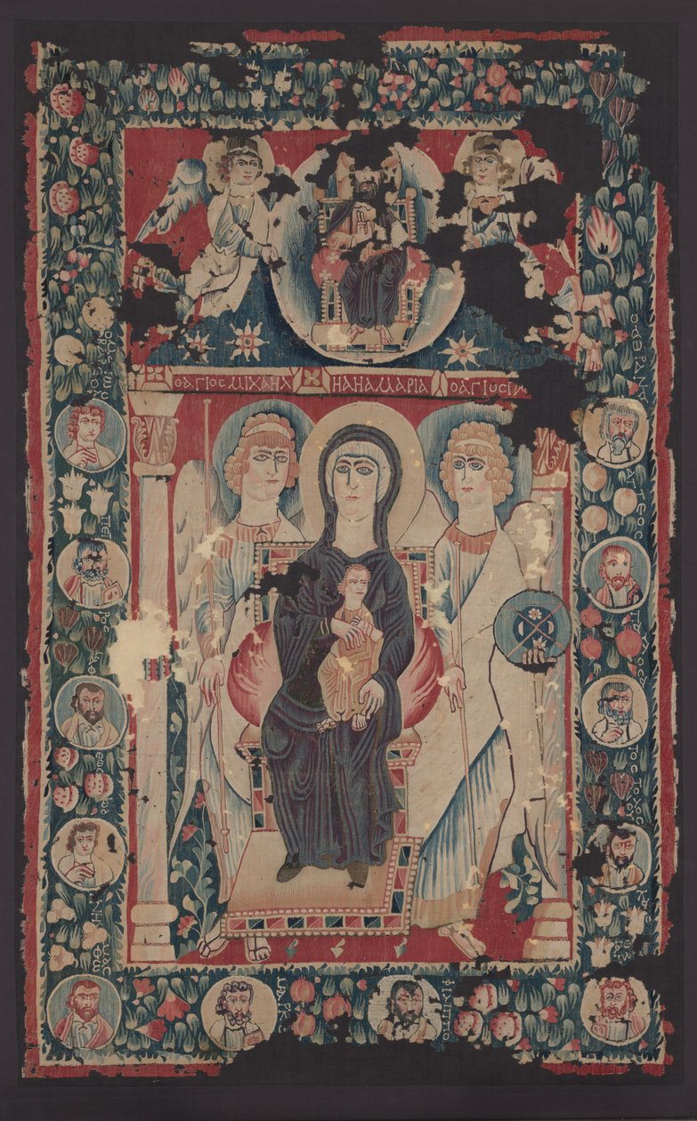 Ikon for jomfruen og barnet, 500-tallet av Byzantine School