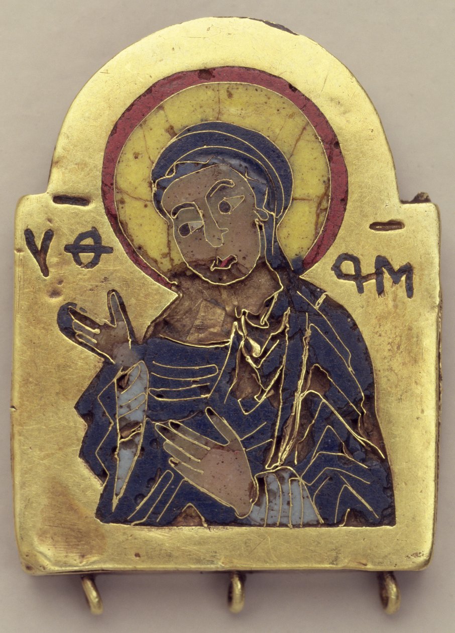 Ikon av jomfru Maria av Byzantine School
