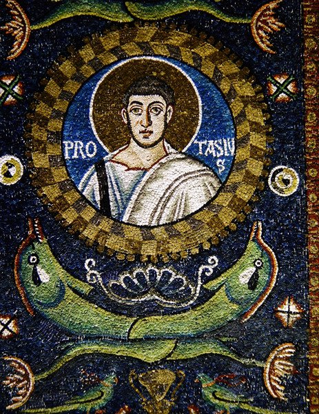 St. Protasio (mosaikk) av Byzantine School