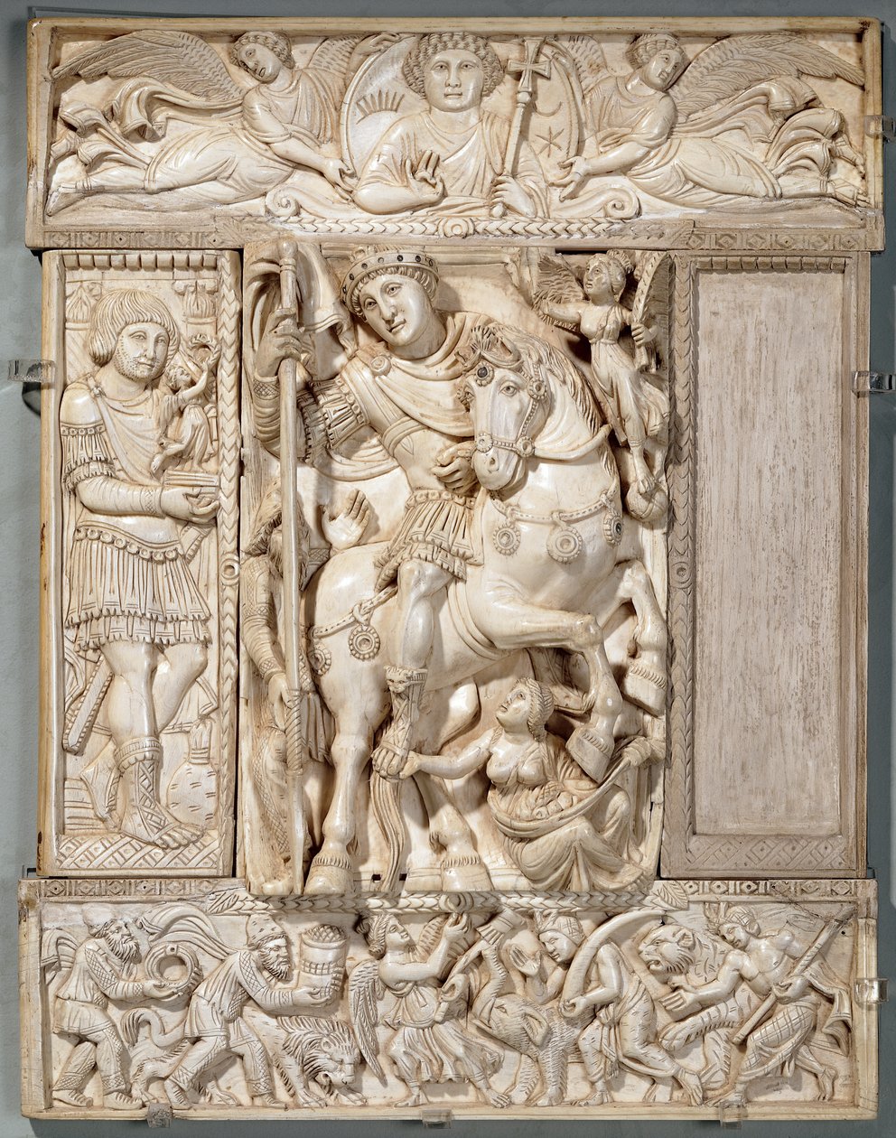 Keiseren Triumphant, kjent som Barberini-elfenbenet, 500-550 e.Kr. av Byzantine School