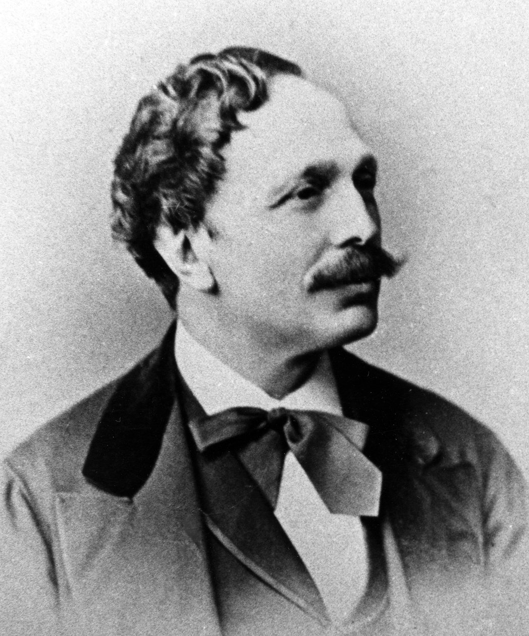 Carte-de-visite av Marius Petipa, ca. 1860-70-tallet bw-bilde av C. Bergamasco