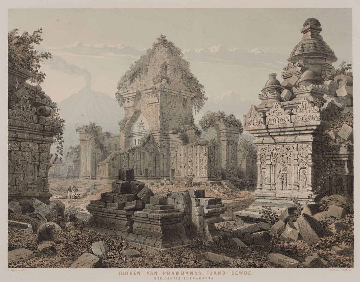 Ruinene av Prambanan av C. Springer