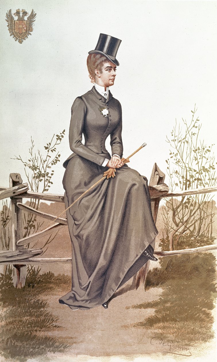 Elizabeth of Bavaria (1837-96), litografiert av Vincent Brooks, Day und Son, pub. april 1884 i Vanity Fair av C de Grimm