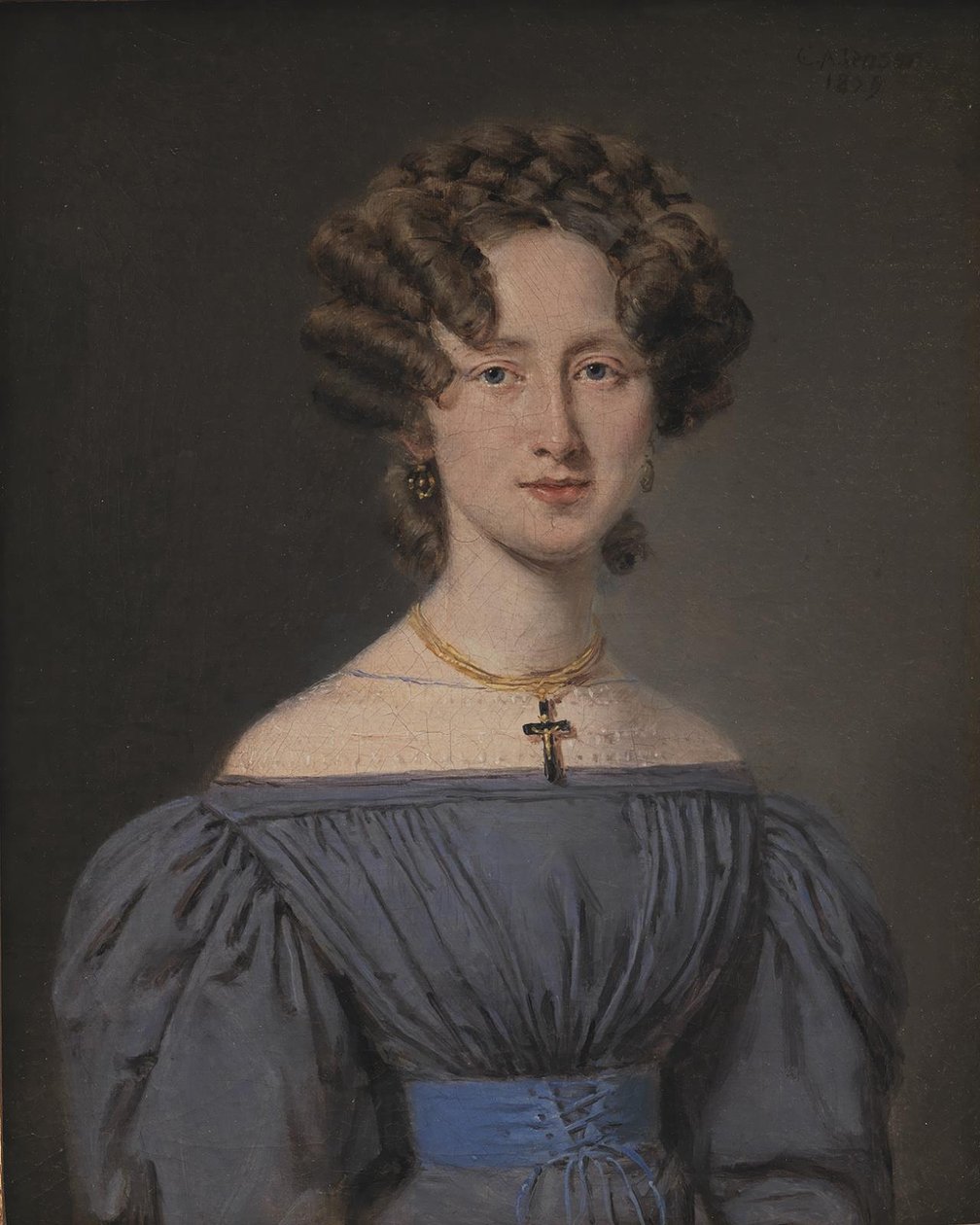 Cecilie Lønborg, gift 1830 med skipsintendant Theodor Emil Ludvigsen av C.A. Jensen