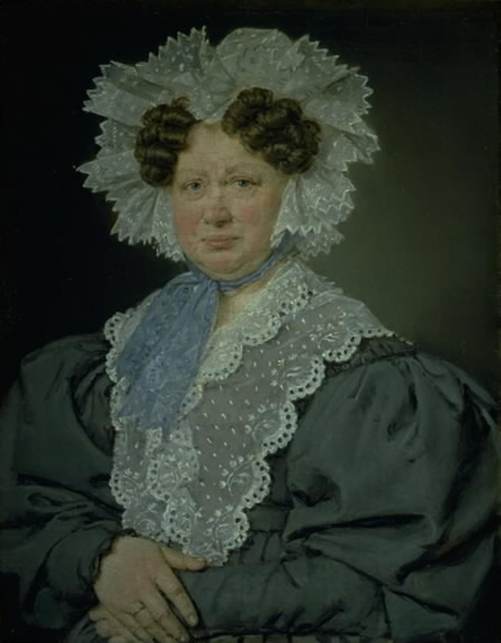 Kammerherre Kirsten Stampe f. Kaas (1766-1842) giftet seg 1793 med kammerherre Holger Baron Stampe til Nysø av C.A. Jensen