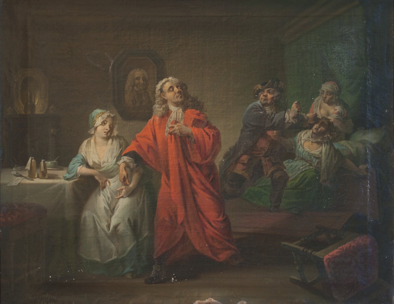 Fødeavdelingen, akt III, scene 6 av C.A. Lorentzen