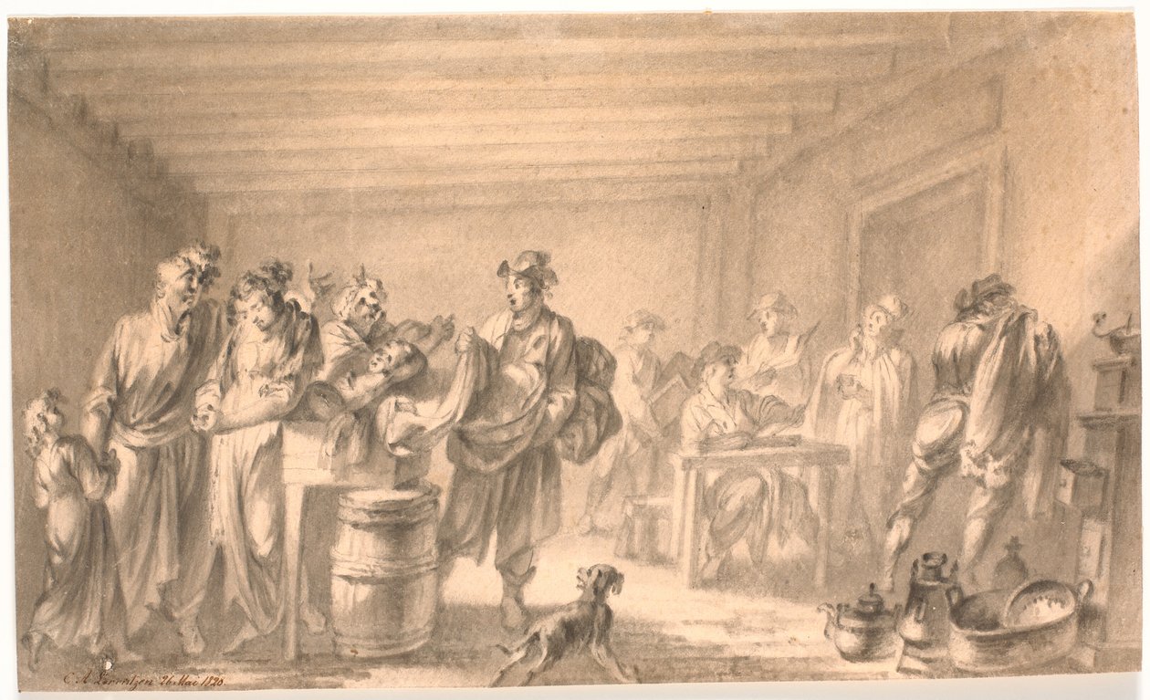 En løftescene av C.A. Lorentzen