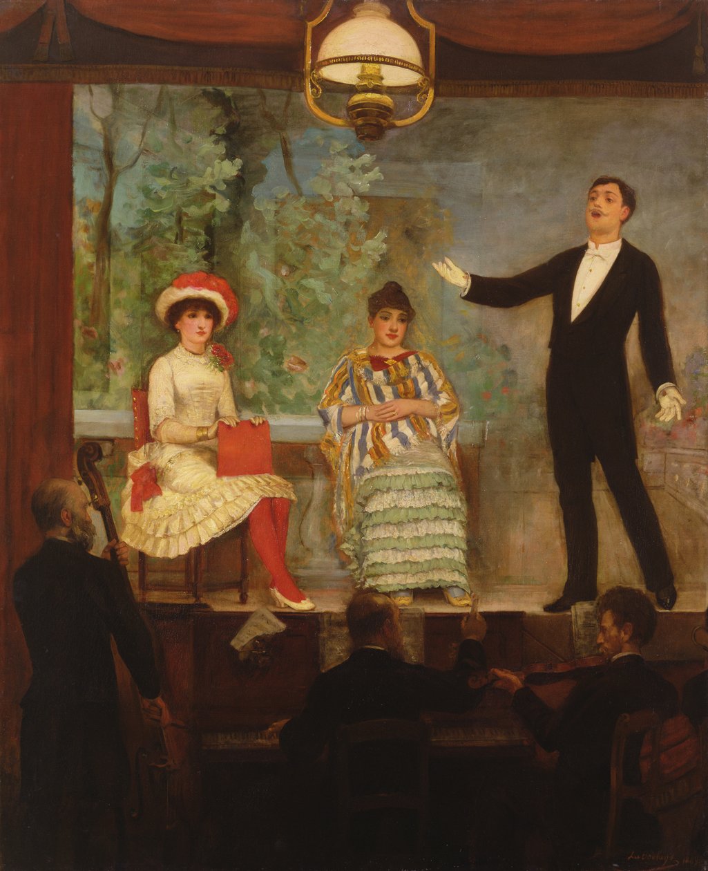 The Cafe Chantant, 1889 av C.A. Paul de la Boulaye