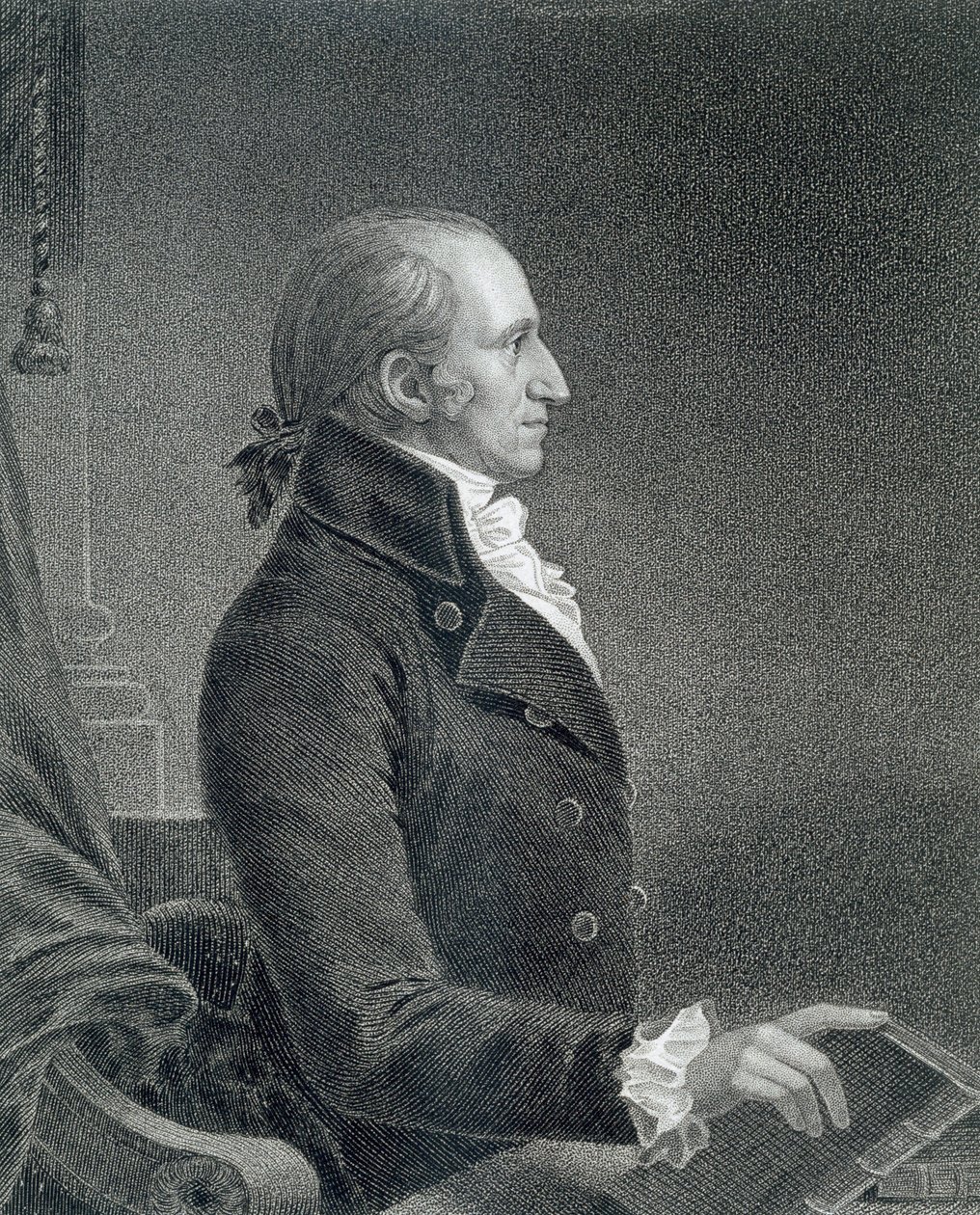 General James Jackson, gravert av William A. Wilmer (ca. 1820-55) etter en kopi av det originale maleriet av James Barton Longacre (1794-1869) av C.B.J.F. de Saint Memin