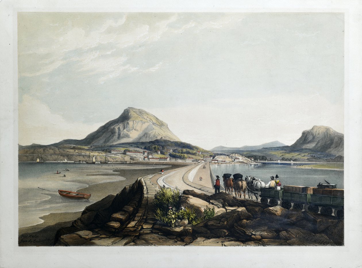 Port Madoc fra vollen av C.F.W. C.F.W.