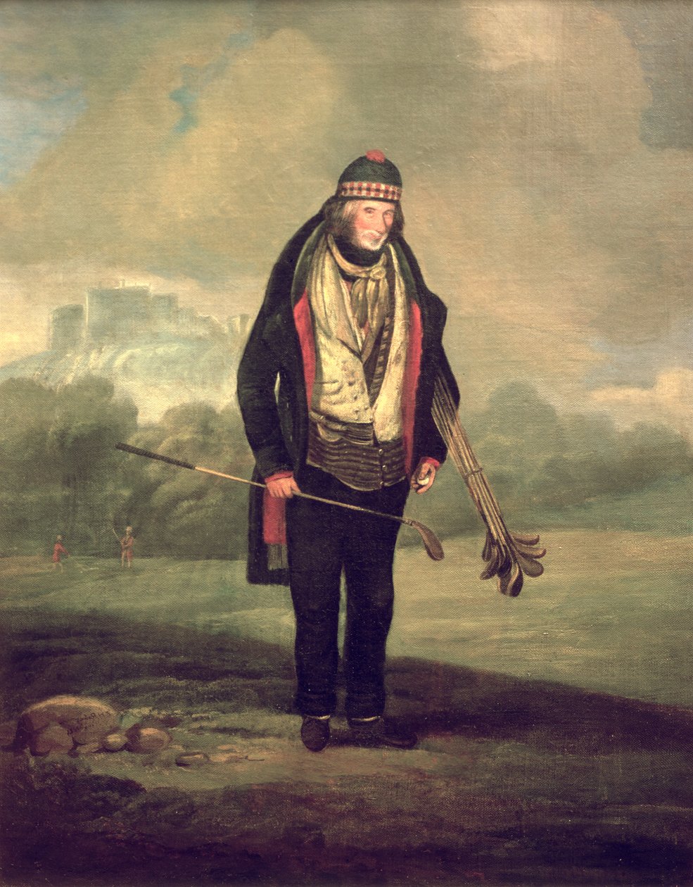 Caddy Willie i Bruntsfield, Edinburgh, 1824 av C.H Robertson
