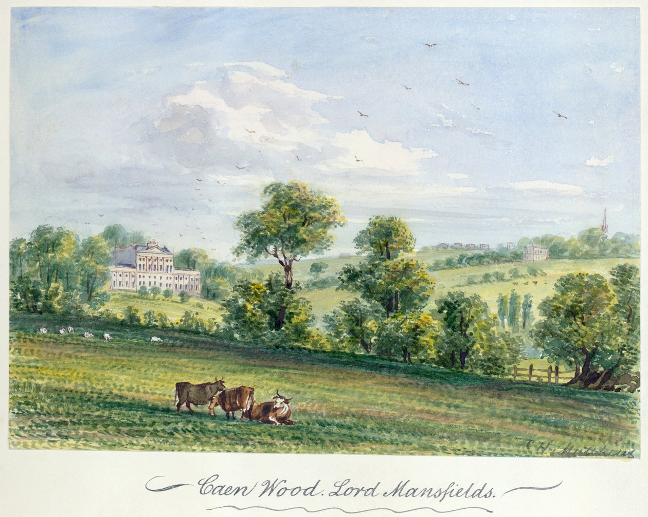 Kenwood, House, Hampstead, London, 1850 av CH Matthews
