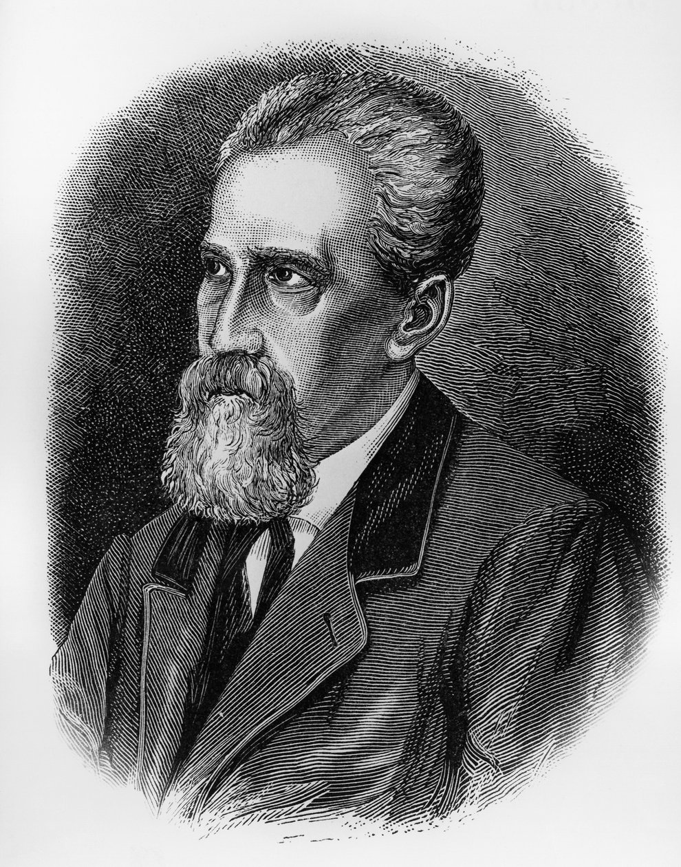 Portrett av Giuseppe Sirtori (1813-1874), italiensk soldat, general, patriot og politiker, gravering av J.B. and Brown J. Rowbotham
