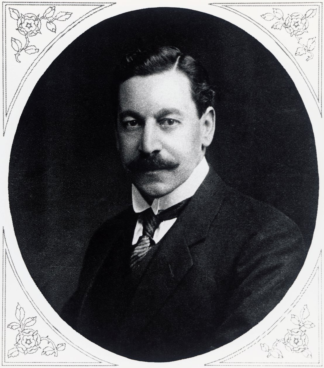Portrett av Herbert Samuel (1870-1963), engelsk politiker, fra Illustrated War News, 19. januar av J.B. and Brown J. Rowbotham