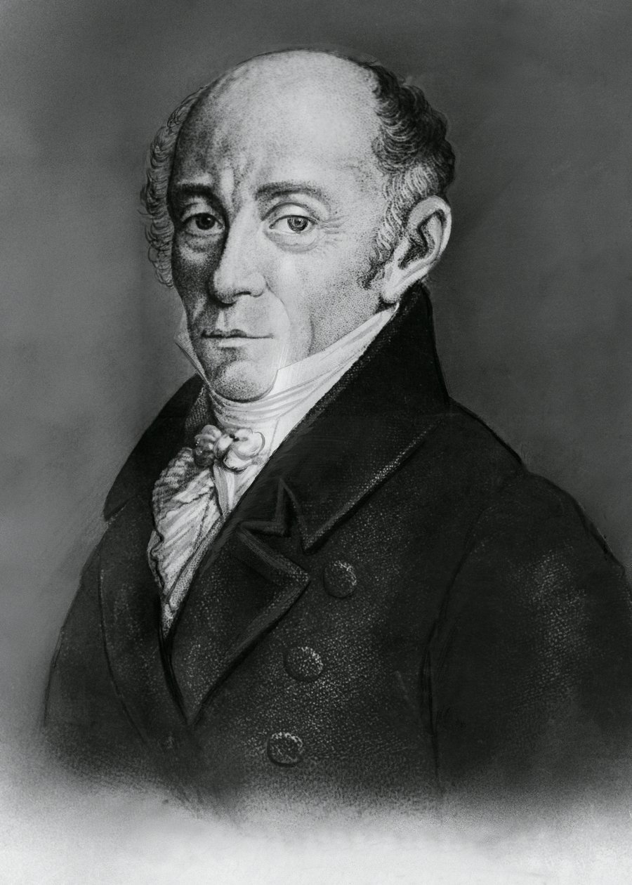 Portrett av Muzio Clementi (1752-1832), italiensk komponist og pianist, gravering av J.B. and Brown J. Rowbotham