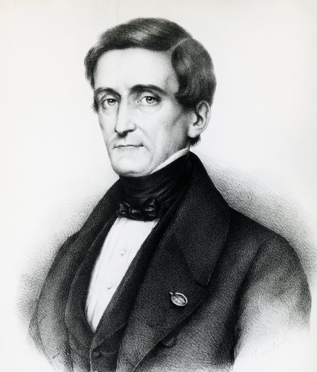 Portrett av Pellegrino Rossi (1787-1848), italiensk jurist, litografi av J.B. and Brown J. Rowbotham