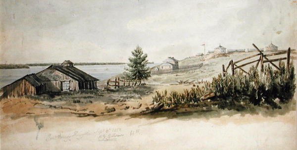Fort Henry, Kingston, Ontario, Canada, 8. september 1832 (akvarell på papir) av C.J. Gibson