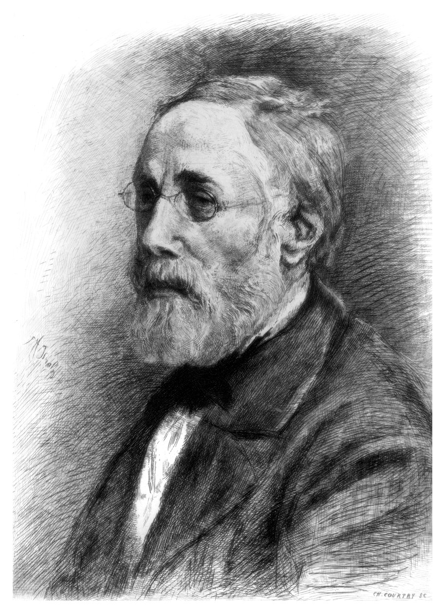 Jozef Israels, nederlandsk kunstner, c1880-1882. av CL Courtry