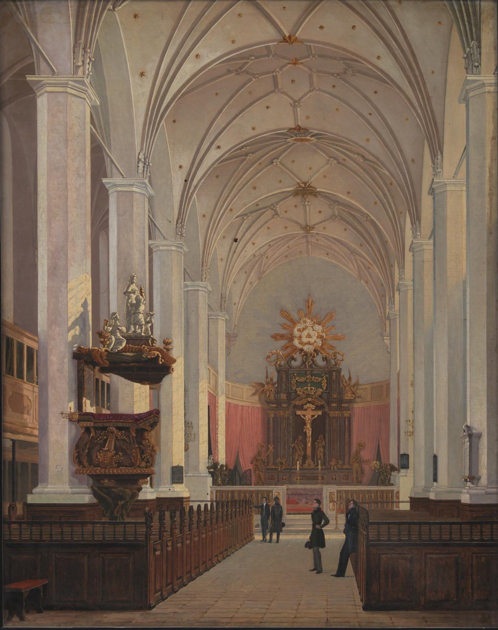 Interiøret i Trinity Church av C.O. Zeuthen