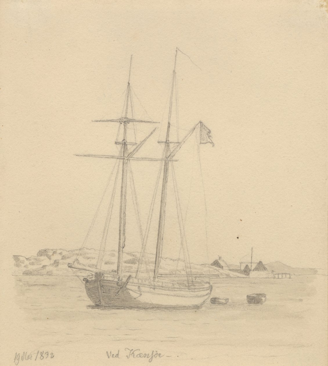 En skonnert av Christoffer Wilhelm Eckersberg
