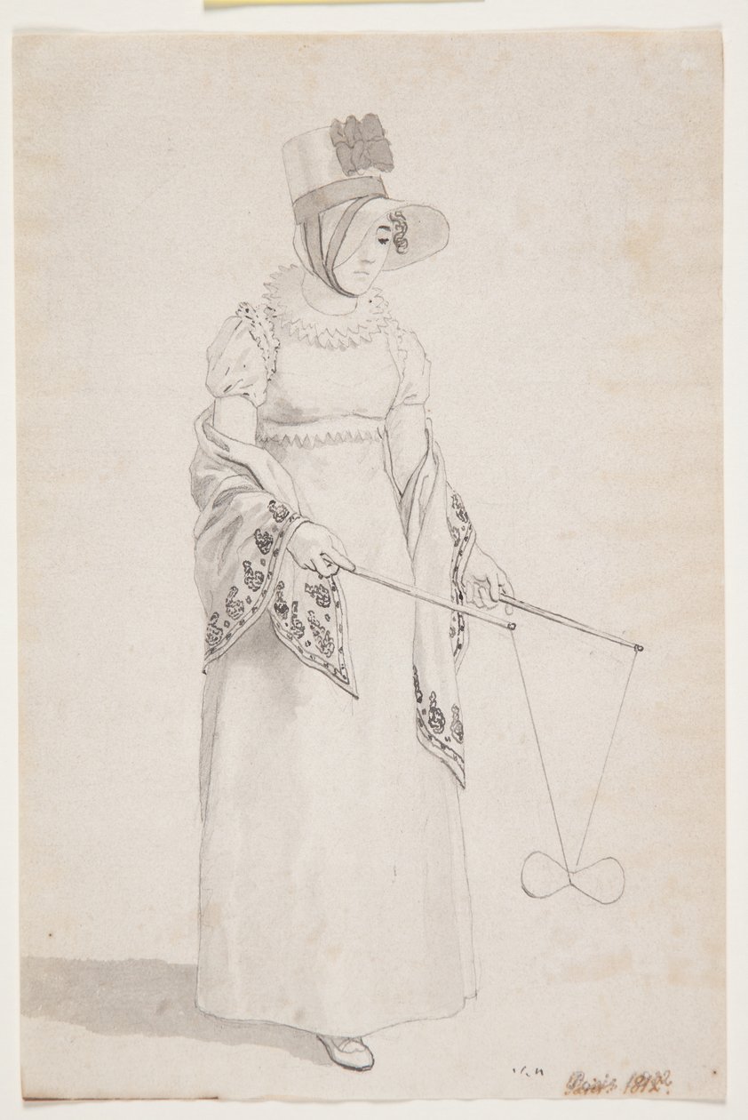 Foreløpig studie for "Utsikt fra Meudon Castle nær Paris" av Christoffer Wilhelm Eckersberg