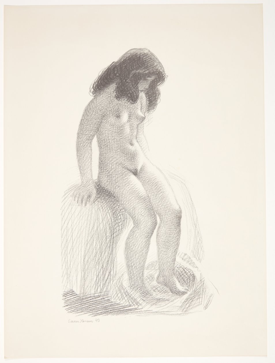 Fra et forrom. Forstudie for "Lineært perspektiv, plate VI" av Christoffer Wilhelm Eckersberg
