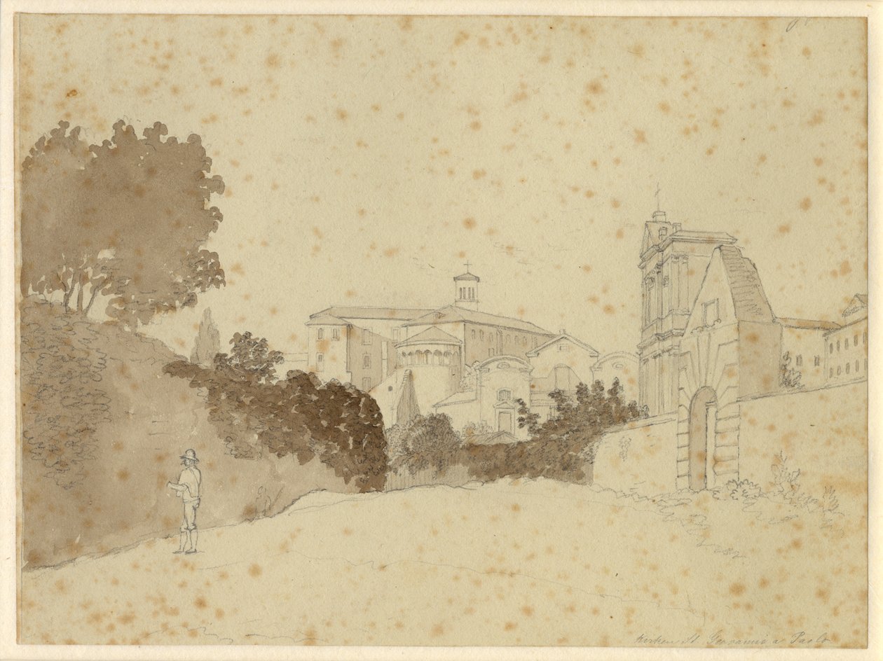 Kirken St. Giovanni og Paolo av Christoffer Wilhelm Eckersberg
