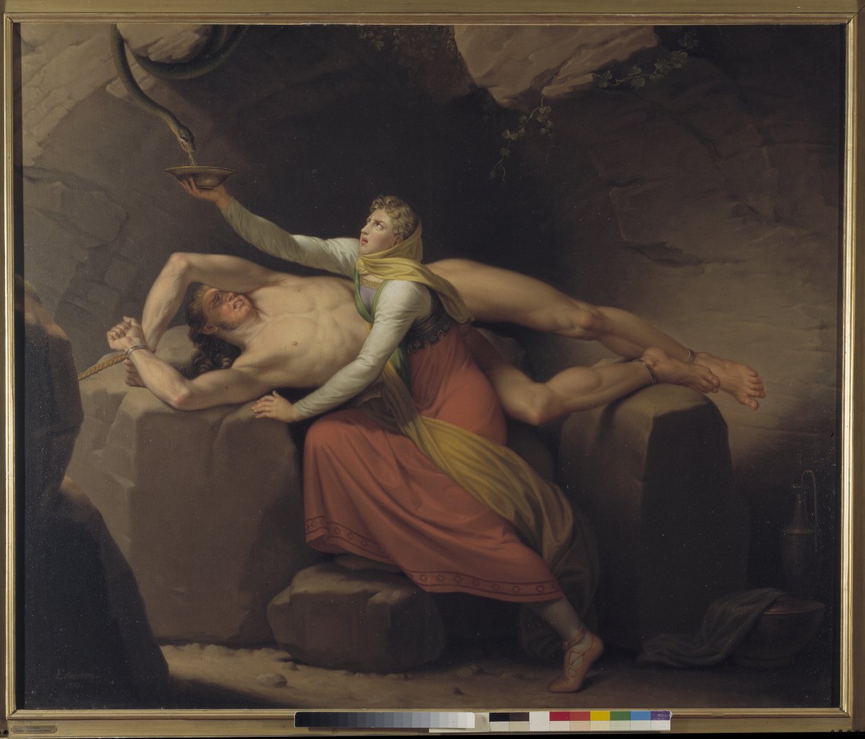 Loke og Sigyn av Christoffer Wilhelm Eckersberg