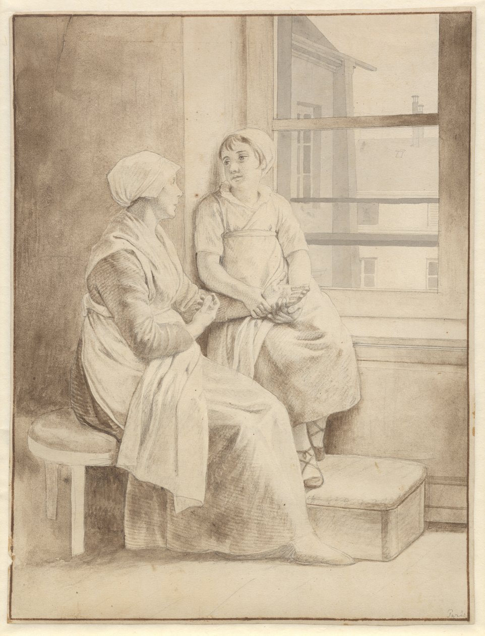 Mor og datter. Eckersbergs vertinne i Paris av Christoffer Wilhelm Eckersberg