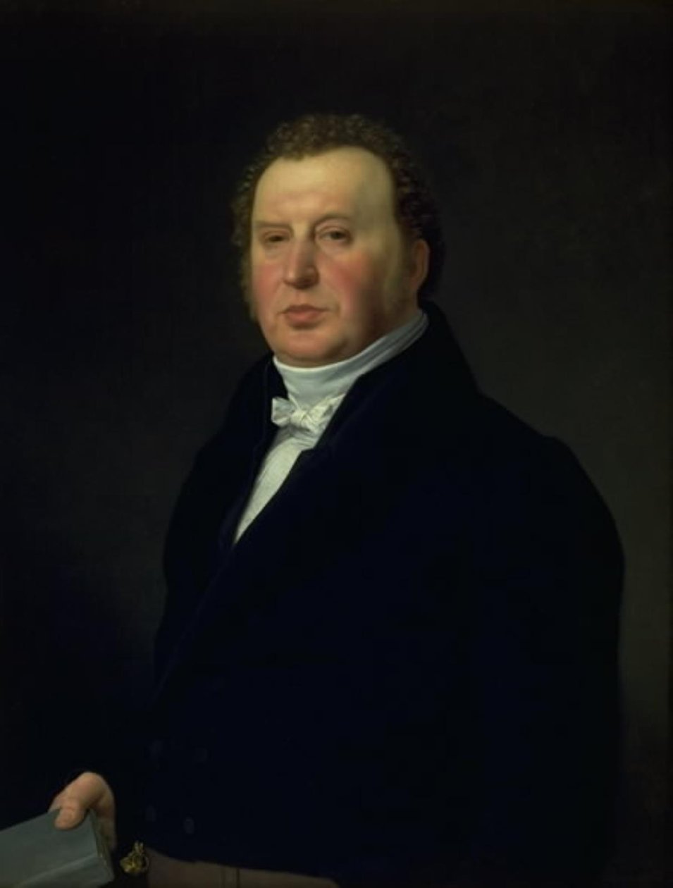 Politikirurg Johan Frederik Rost. Kunstnerens familielege og venn av Christoffer Wilhelm Eckersberg