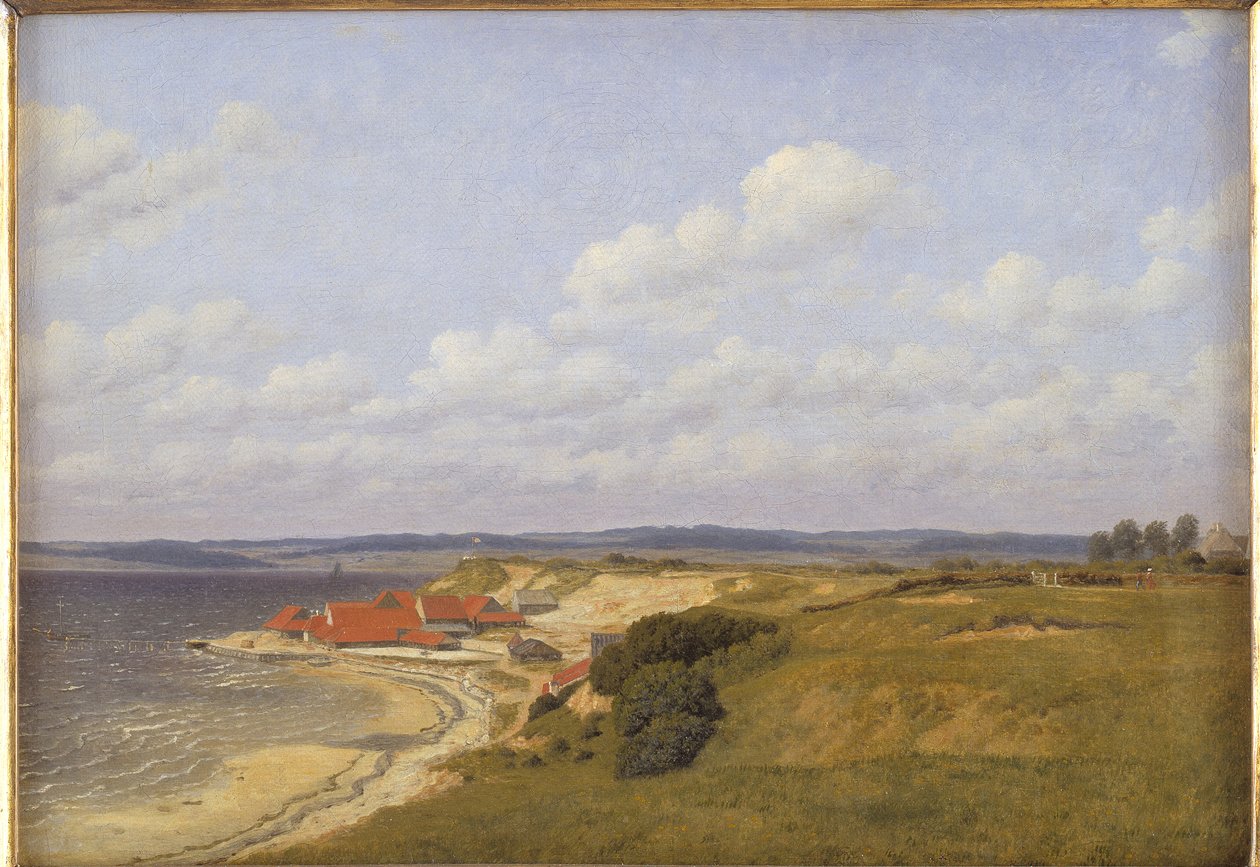 Renbjærg Teglverk ved Flensburg Fjord av Christoffer Wilhelm Eckersberg